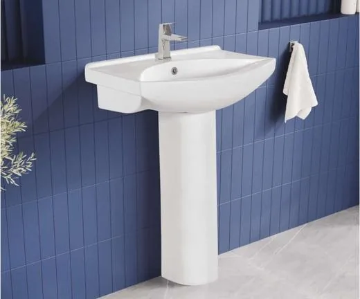 ZARA White Asta Basin + Polo Pedestal 504 wash basin + pedestal