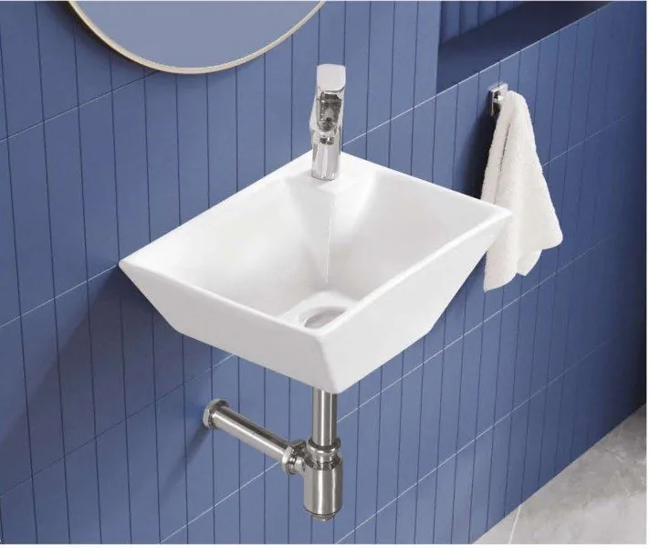 ZARA White Candy 707 wash basin in a bathroom setting