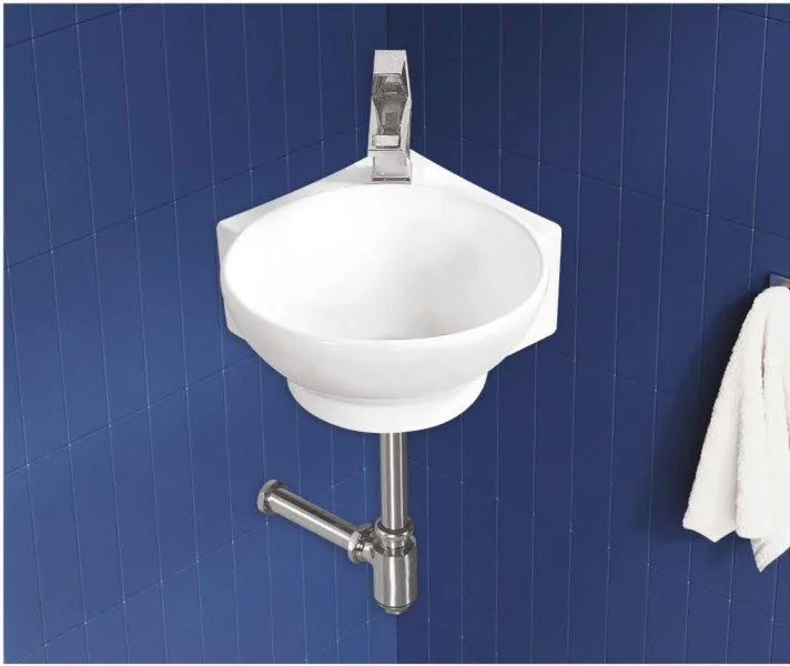 ZARA White Crown 706 wash basin in a bathroom setting