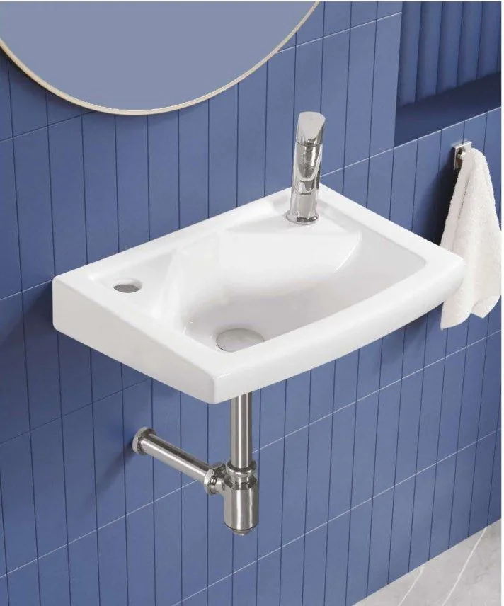 ZARA White Force 703 wash basin in a bathroom setting