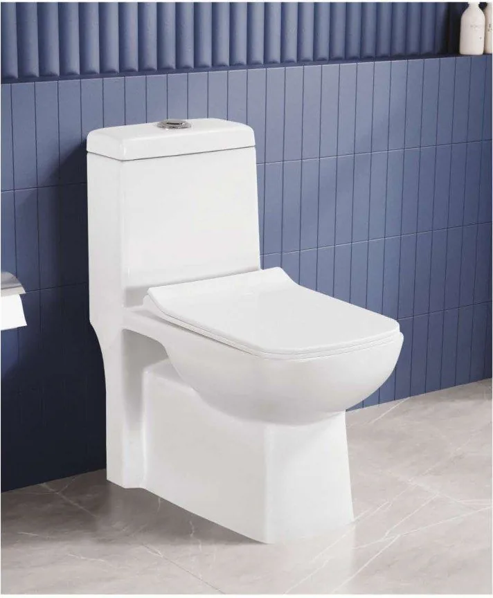 ZARA White Indus 106 one piece closet in a bathroom setting