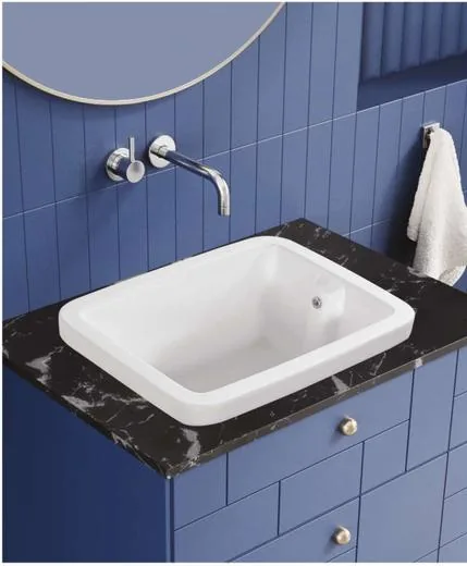 ZARA White Lakme Sink — under counter basin