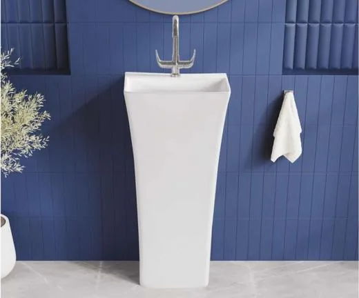 ZARA White Vipro 15003 one piece basin